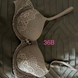 Victoria's Secret Lace Detail Bra in Brown